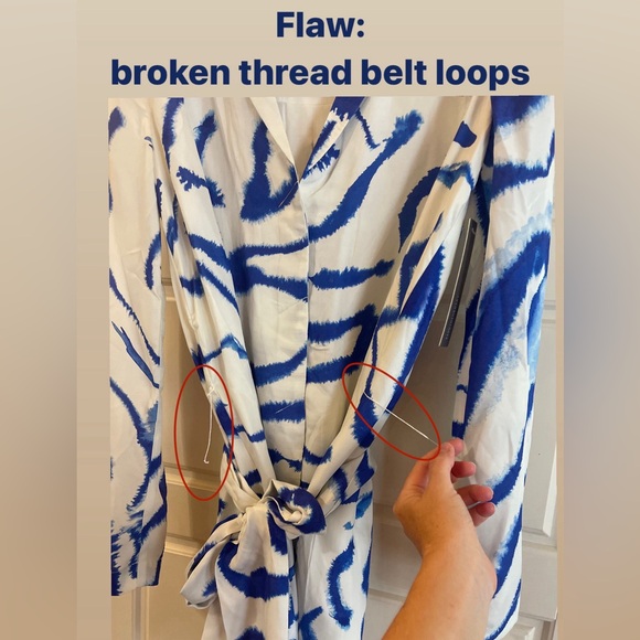 SOVERE V-Neck Wrap Dress In Blue Tide (Bought at Anthropologie) - Picture 6 of 15